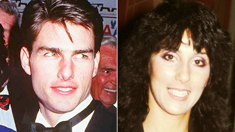 Tom Cruise, Cher, séparés, tous deux souriants