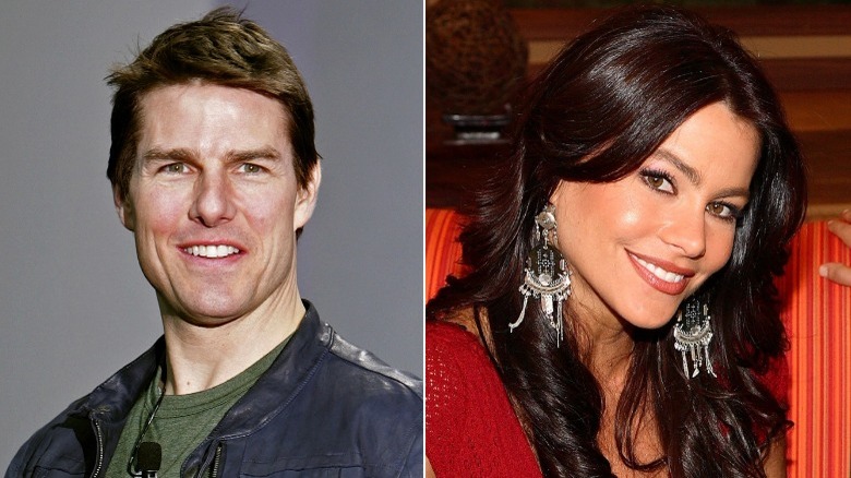 Tom Cruise, Sofia Vergara, image partagée, tous deux souriants