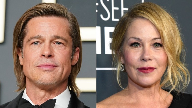 Brad Pitt et Christina Applegate sur le tapis rouge