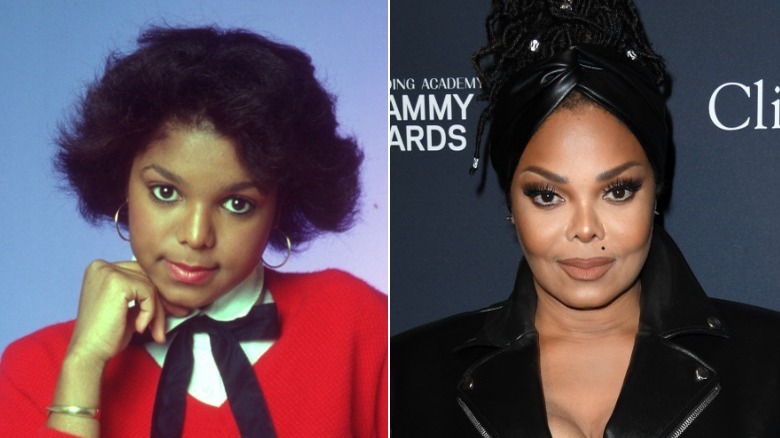 La jeune et vieille Janet Jackson se sépare de l'image