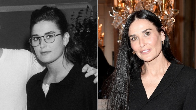 Les jeunes et les vieux Demi Moore se séparent de l'image