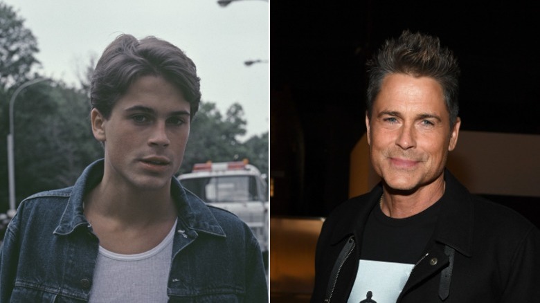 Les jeunes et les vieux Rob Lowe se séparent de l'image