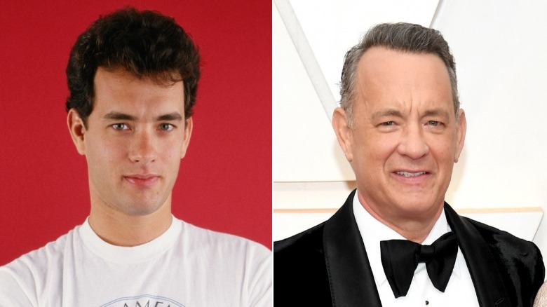 Les jeunes et les vieux Tom Hanks se séparent de l'image