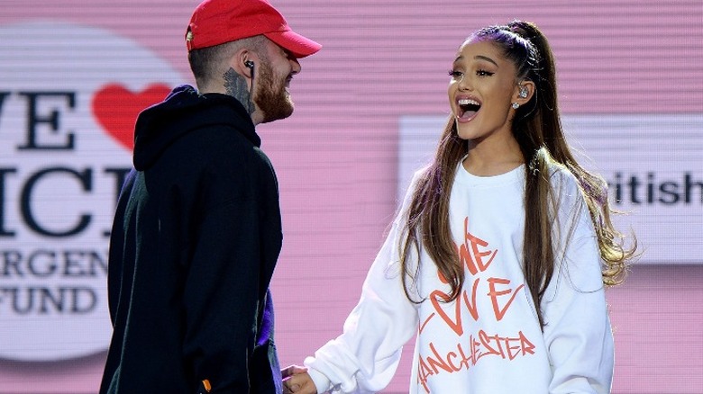 Ariana Grande et Mac Miller sur scène