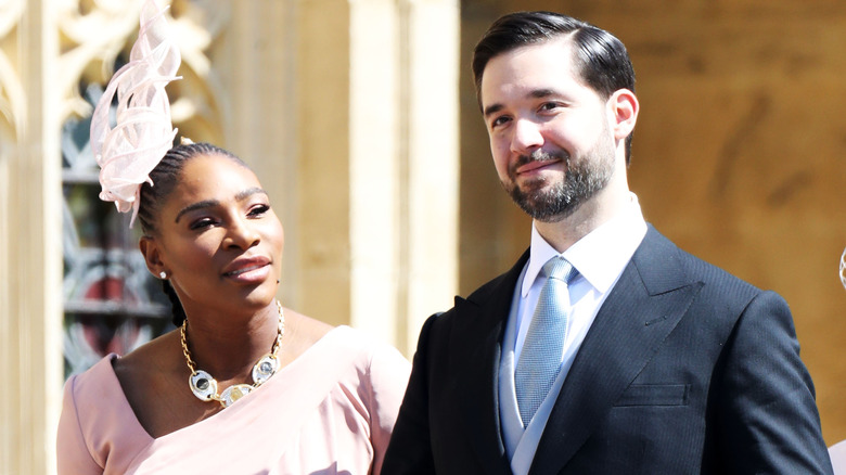 Serena Williams et Alexis Ohanian au mariage de Meghan Markle