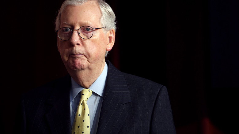 Mitch McConnell pose