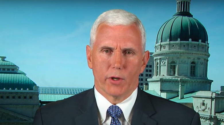 Mike Pence pendant l'interview d'ABC News