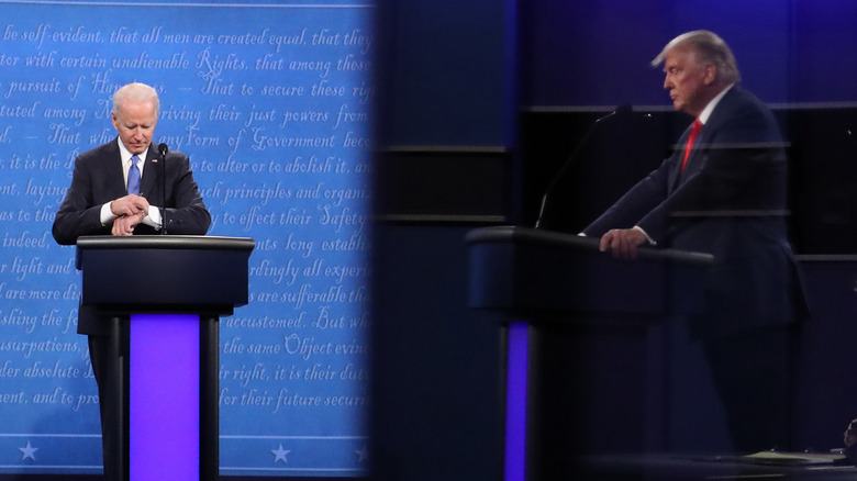 Donald Trump débat contre Joe Biden