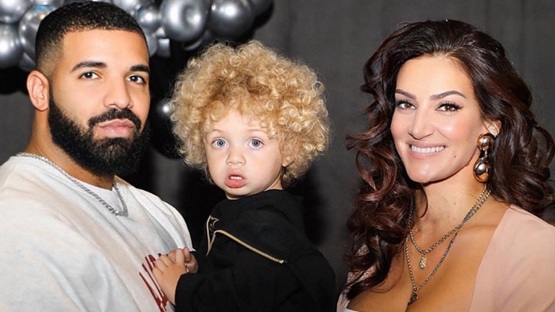 Drake avec fils et Sophie Brussaux