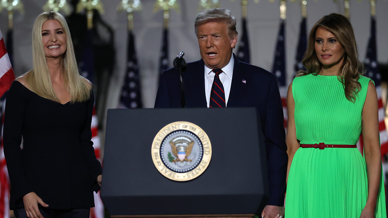 Ivanka Trump, Donald Trump et Melania Trump au RNC