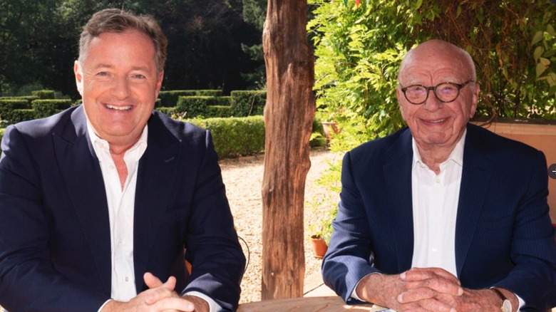 Piers Morgan posant avec Rupert Murdoch