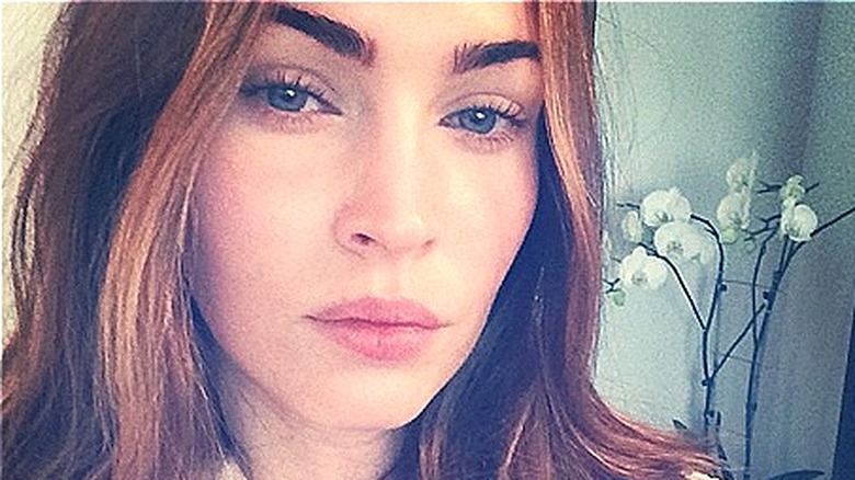 Megan Fox selfie visage nu