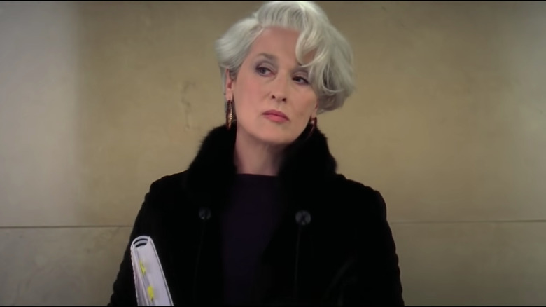 Meryl Streep dans le rôle de Miranda Priestly dans Le Diable s'habille en Prada