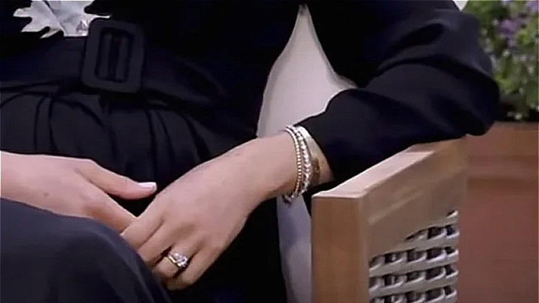 Meghan Markle Oprah interview, close-up of bracelets