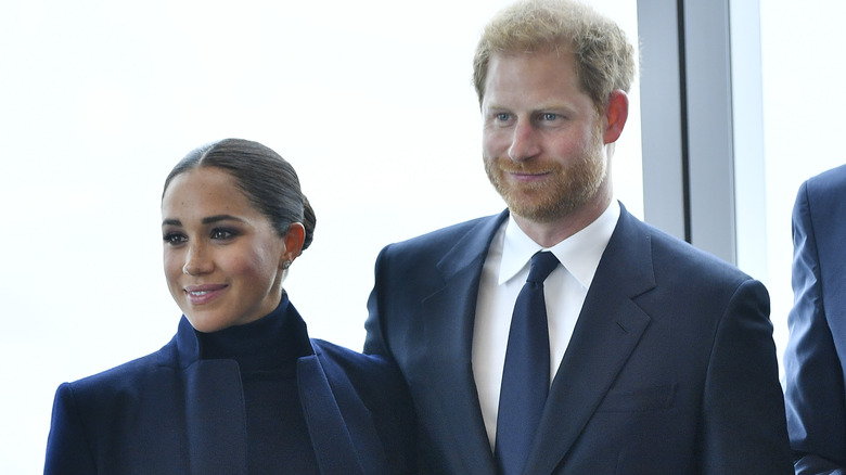 Meghan Markle et le prince Harry souriant