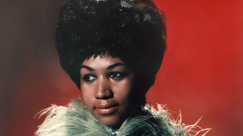 Aretha Franklin a l'air glamour 