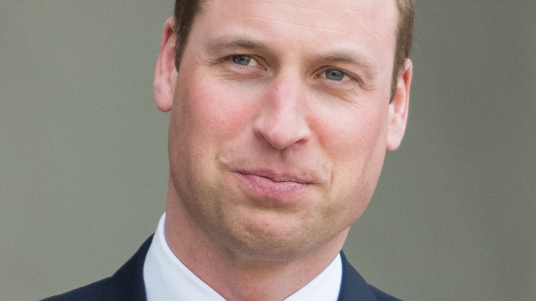 Prince William avec un léger sourire narquois