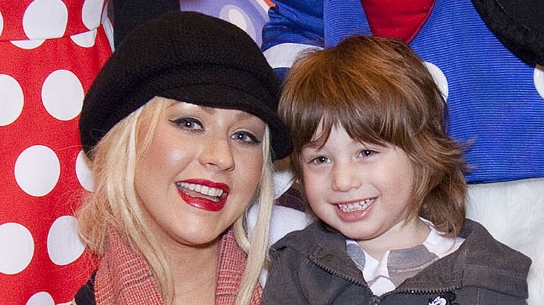 Christina Aguilera avec son fils Max