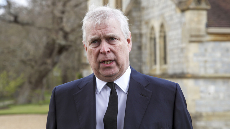 Le prince Andrew lors d'un service royal