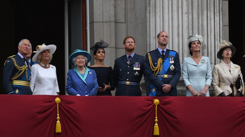 Membres de la famille royale lors d'un événement officiel