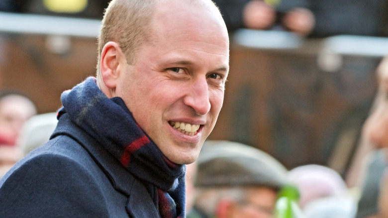 Le prince William souriant