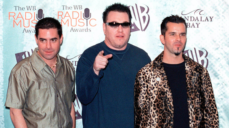 The members of Smash Mouth, posing