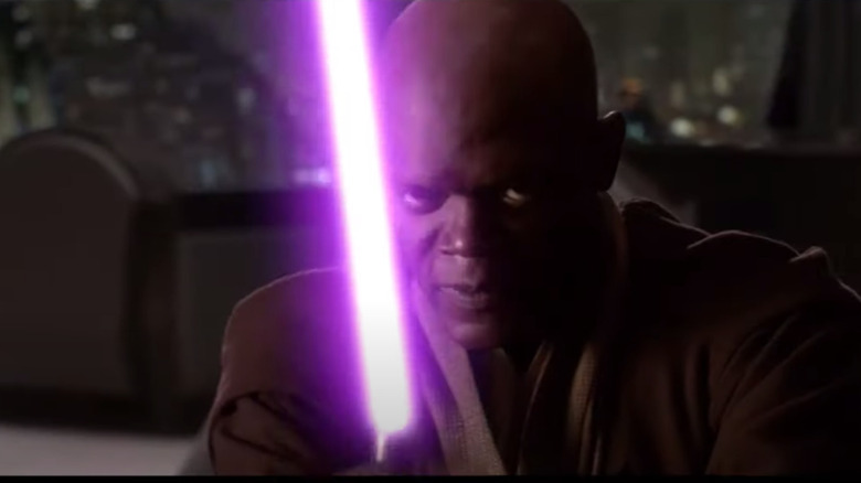 Sabre laser violet Samuel L. Jackson Star Wars