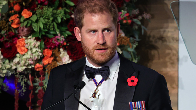 Le prince Harry parle