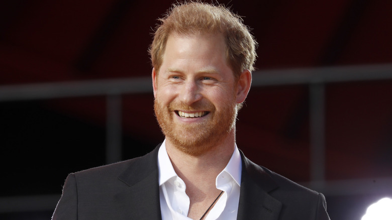 Le prince Harry s'exprimant lors d'un événement