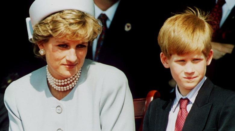 La princesse Diana et le prince Harry