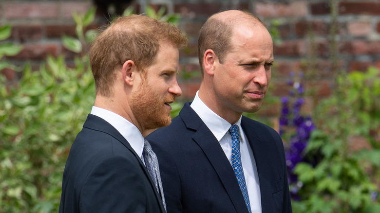 Harry et William au Sunken Garden