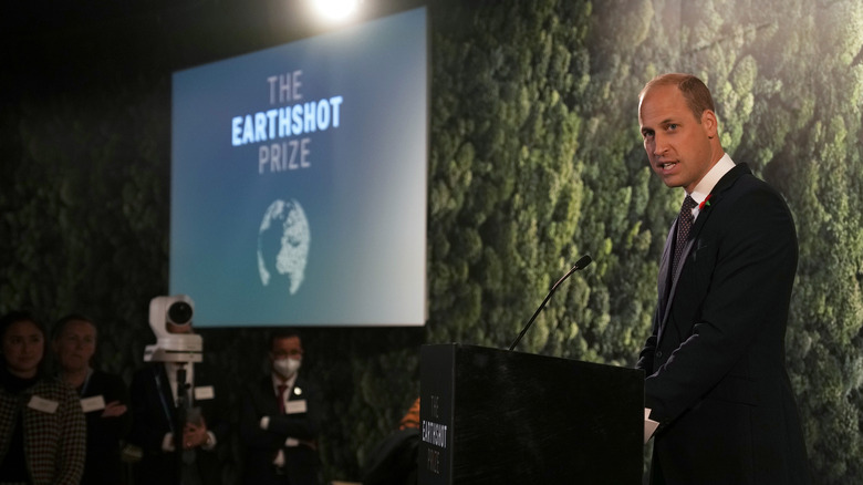 Le prince William lors d'un événement Earthshot