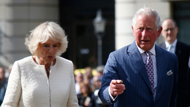 Camilla, duchesse de Cornouailles et le prince Charles en visite en Allemagne en 2019