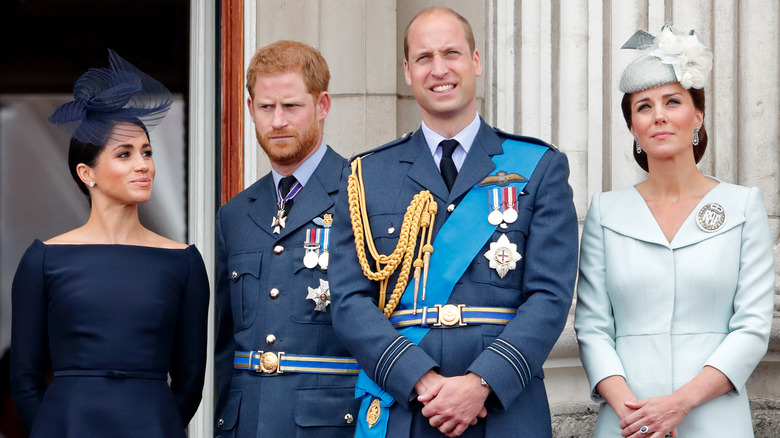 Meghan Markle, le prince Harry, le prince William et Kate Middleton