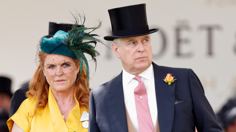 Sarah Ferguson et le prince Andrew en 2019.