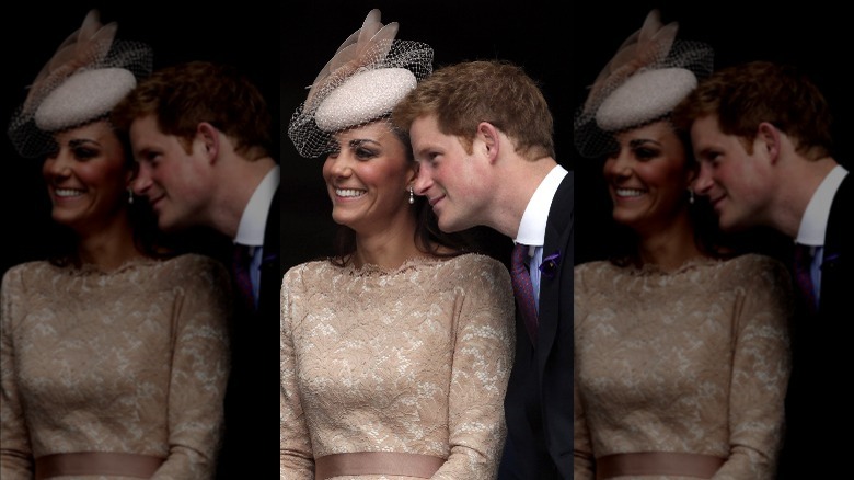 Kate Middleton rigole avec le prince Harry en 2012