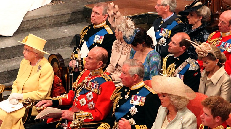 L'emplacement de la famille royale dans l'église