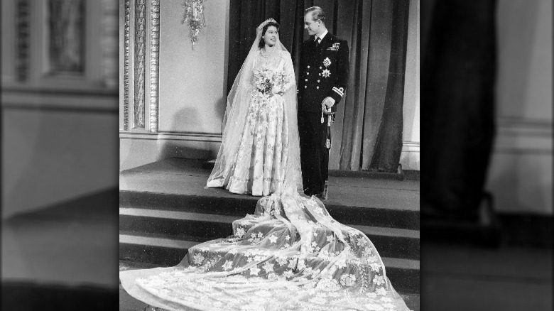 Le jour du mariage de la reine Elizabeth II