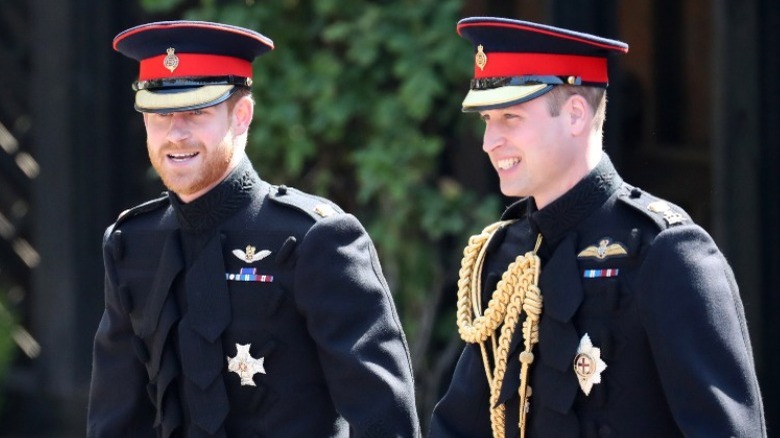 Prince Harry et Prince William souriant