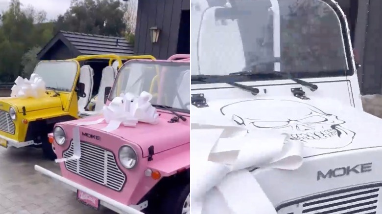 Cadeau de Noël des voitures Kardashian Jenner MOKE