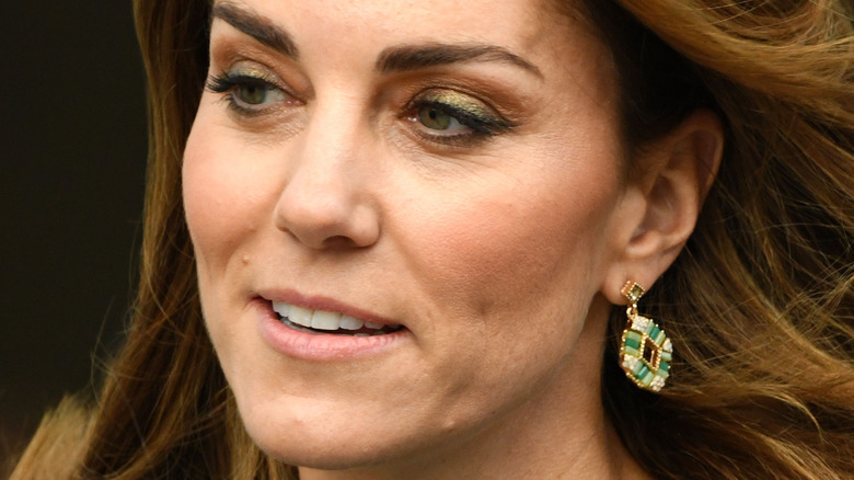 Boucles d'oreilles vertes Kate Middleton