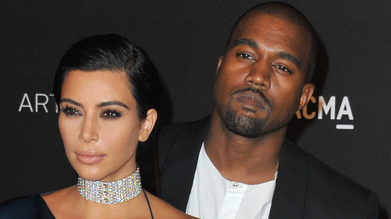 Kim Kardashian Kanye West ne sourit pas