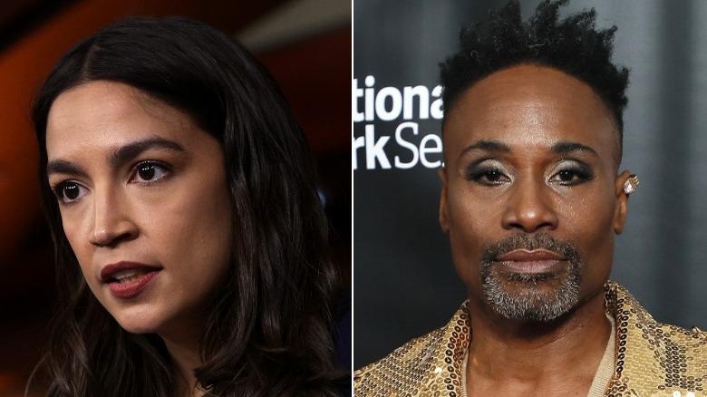 AOC et Billy Porter côte à côte