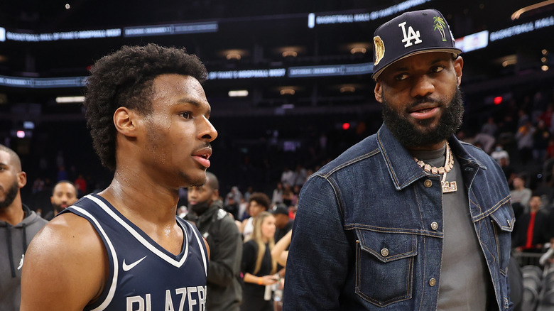 LeBron James avec son fils Bronny James