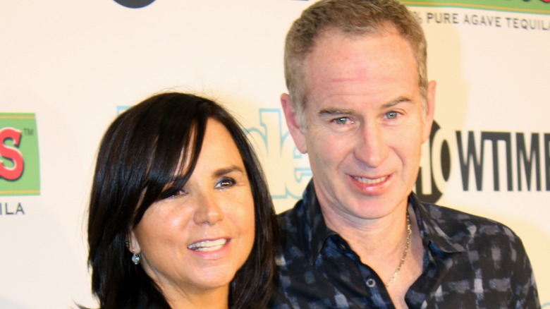 Patty Smyth et John McEnroe souriant