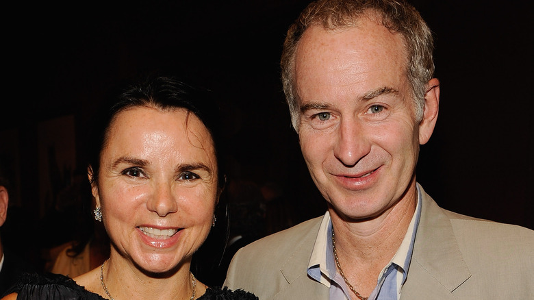 Patty Smyth et John McEnroe souriant