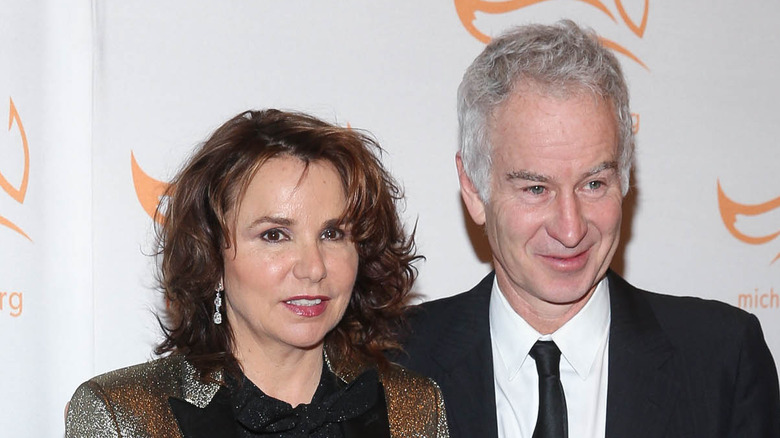 Patty Smyth et John McEnroe lors d'un événement