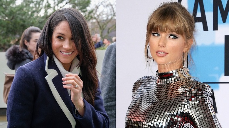 Meghan Markle à Birmingham, 2018 ; Taylor Swift aux Billboard Music Awards 2018