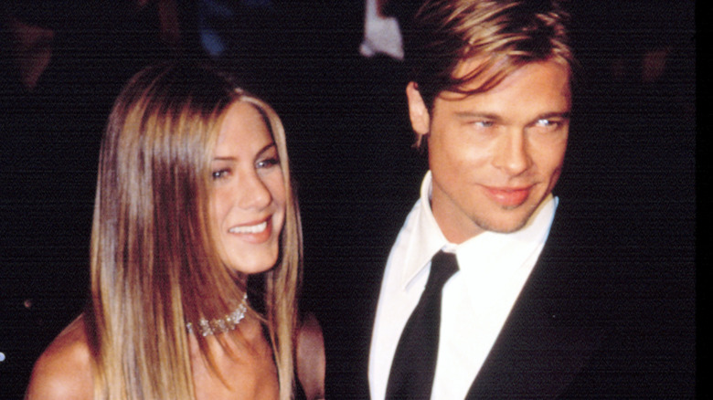 Jennifer Aniston avec Brad Pitt sur le tapis rouge