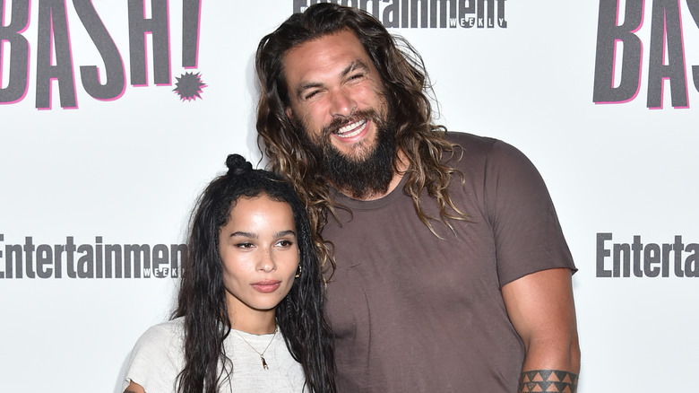 Zoë Kravitz et Jason Momoa en 2018